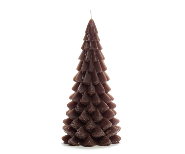 Rustik Lys Christmas Tree Candle - Coffee