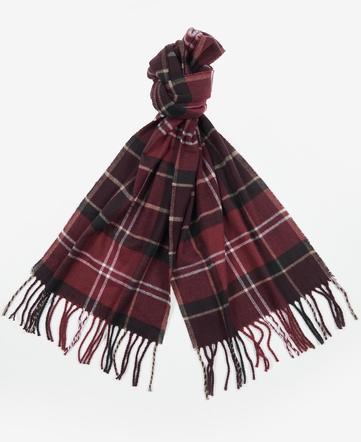 Galingale Tartan Scarf - Winter Red