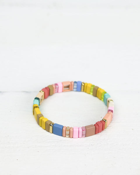 Multi Coloured Sweetie Tile Bracelet