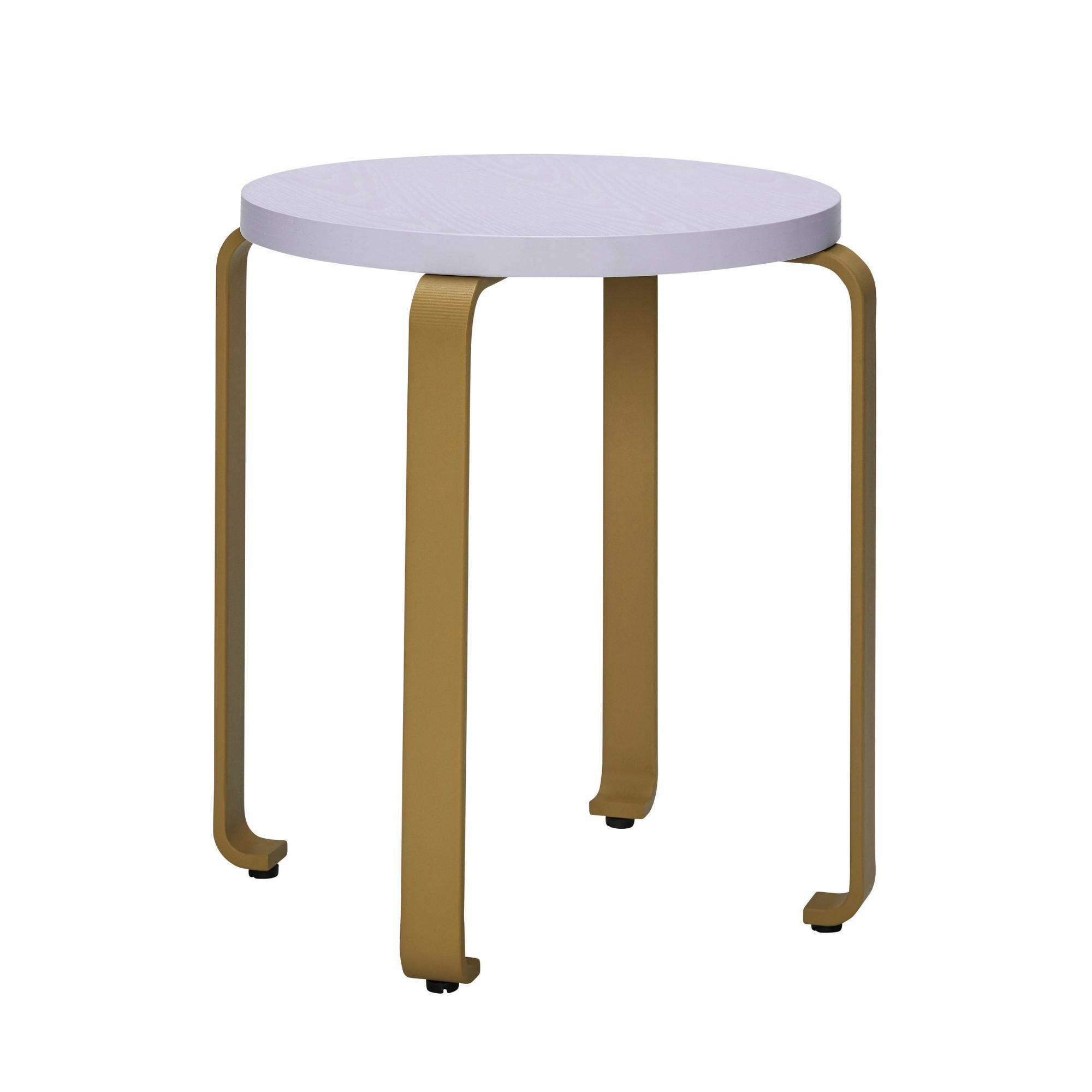 Smile Stool - Light Blue & Khaki