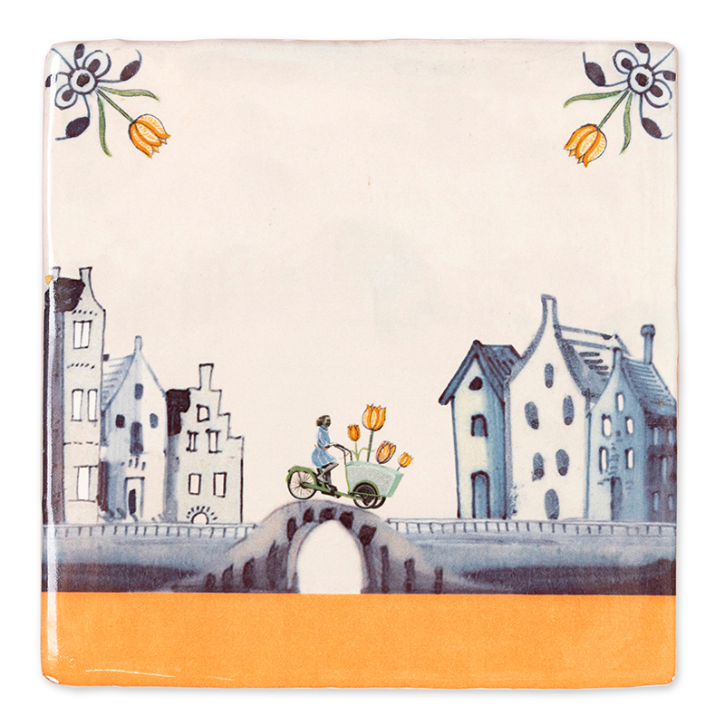STORYTILES Tulips On Their Way To You Tile