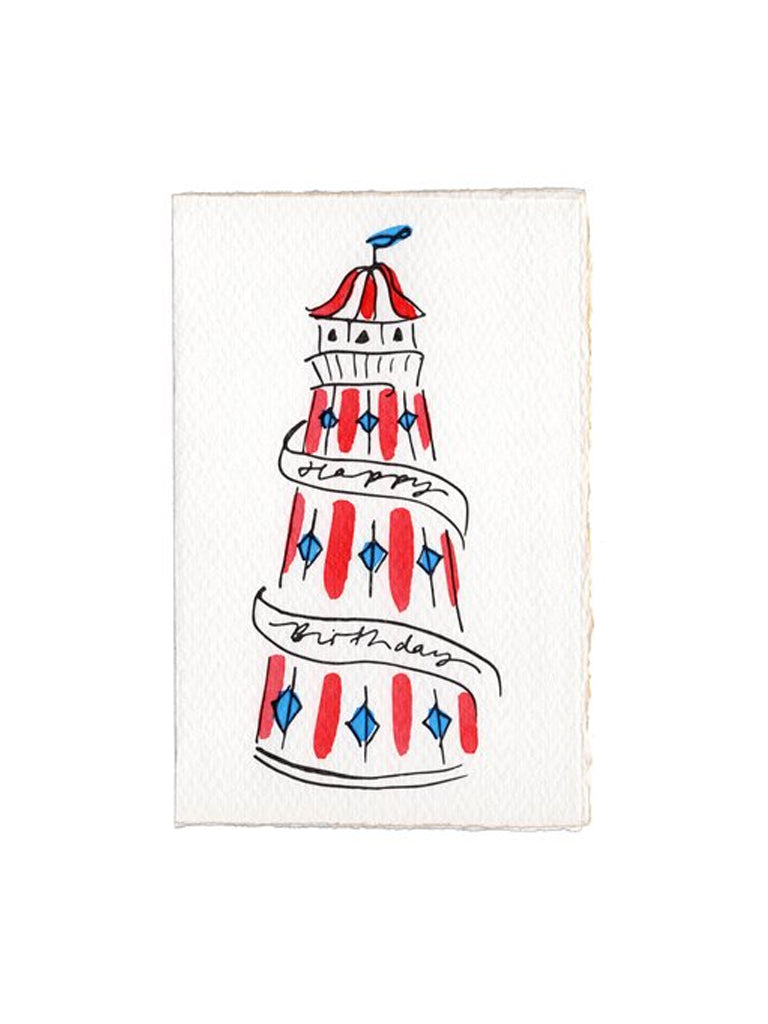 Helter Skelter Card In Red