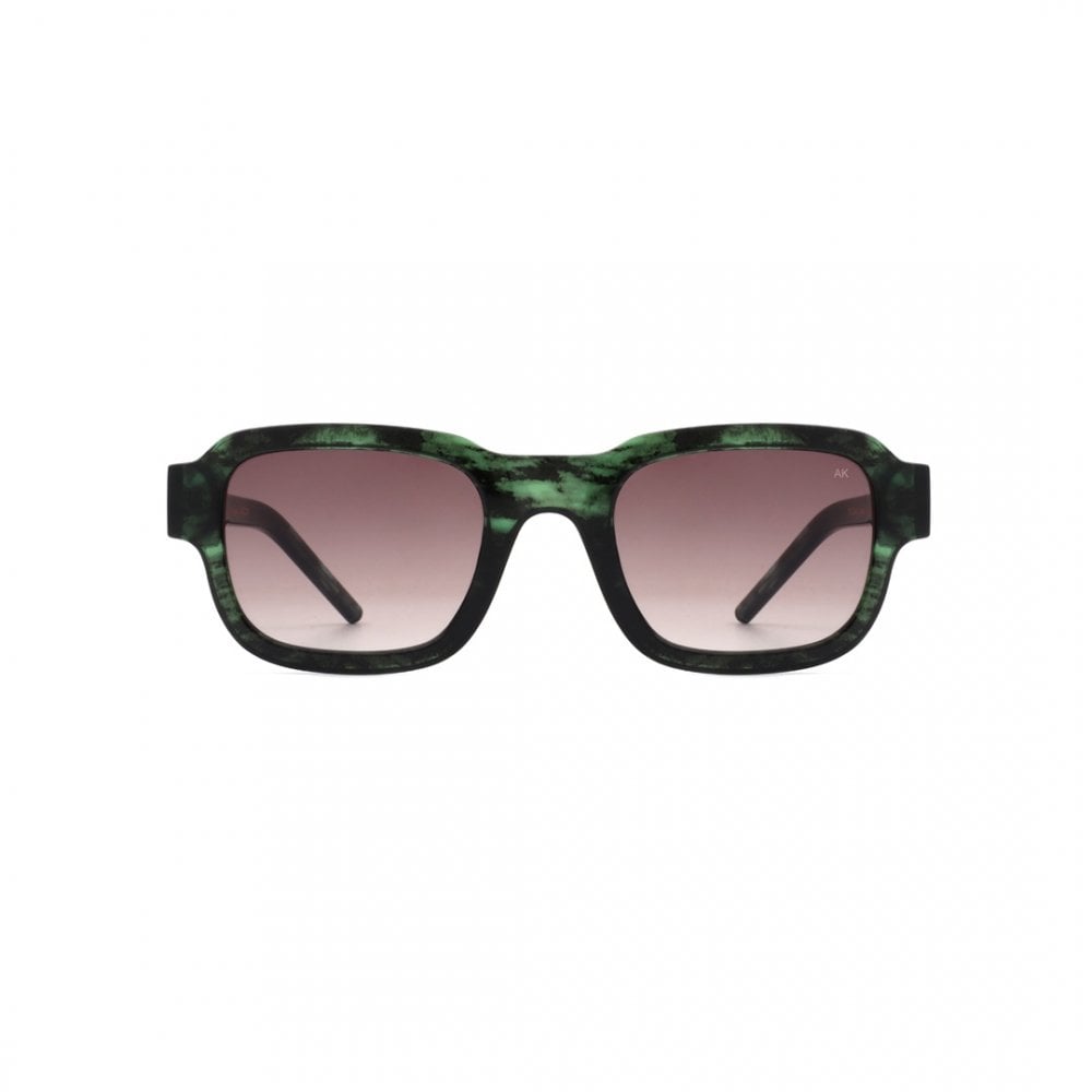 A.KjÃ¦rbede Halo Green Marble Transparent Sunglasses