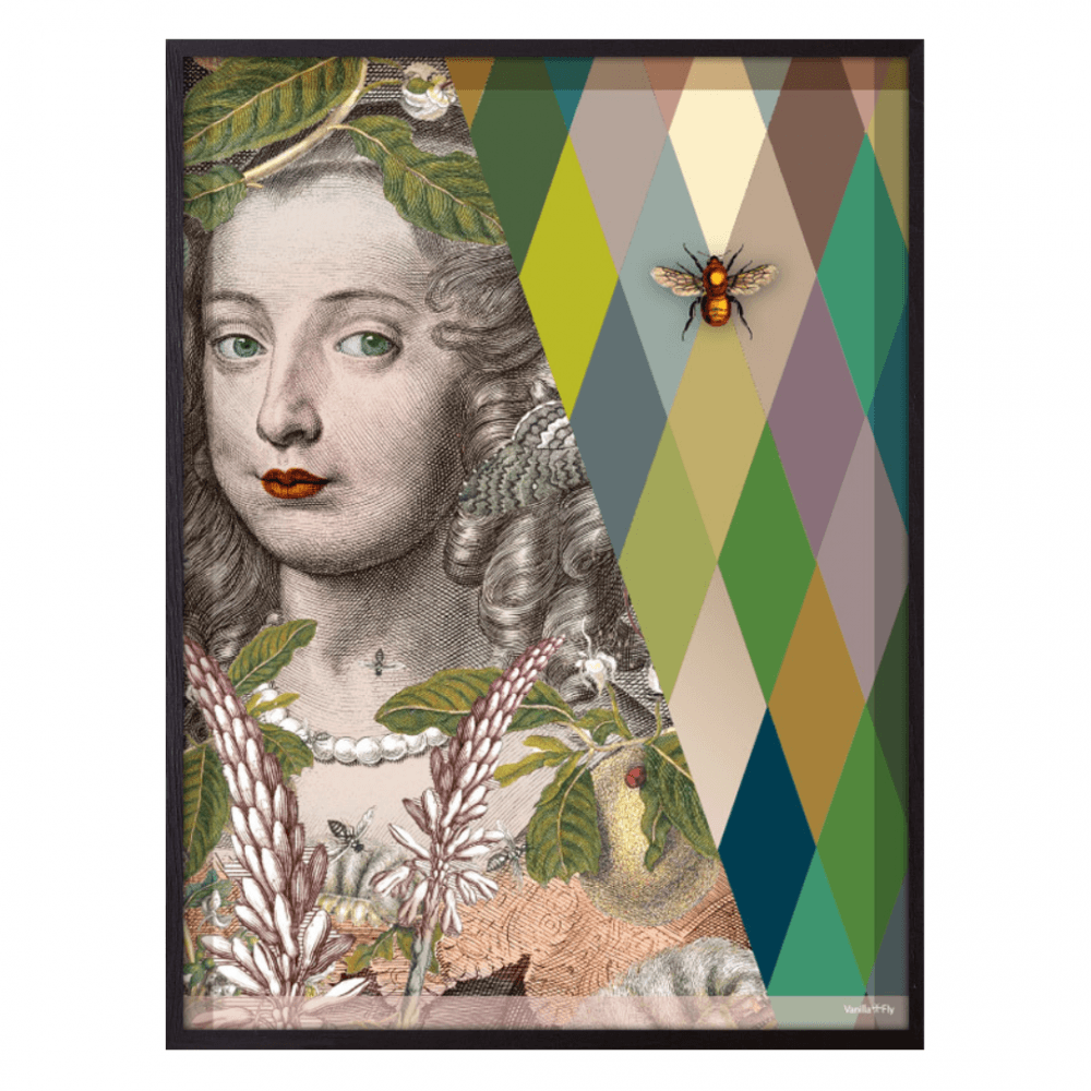 Vanilla Fly Lady Bee Print