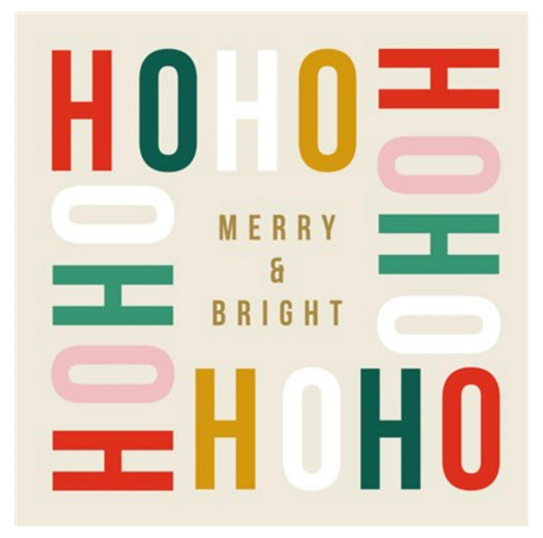 The Art File Ho Ho Ho - Charity Young Lives Vs Cancer Christmas Cards (pack 6)
