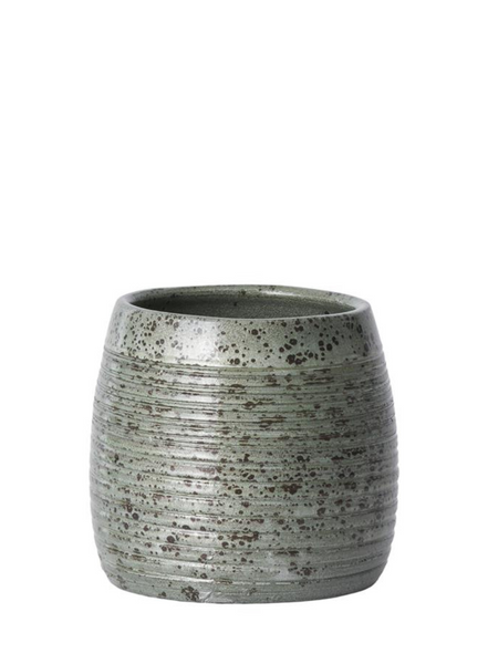 Lauvring Chave 18cm Flowerpot In Green By