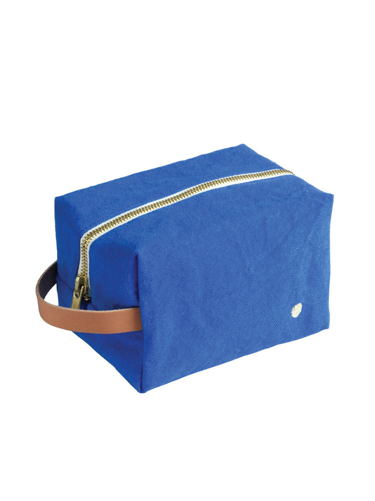 Small Pouch Cube In Bleu Mecano