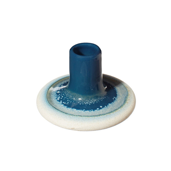 Mojave Glaze Candleholder - Blue