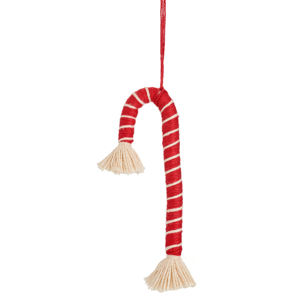 Tassel Candy Cane Decoration