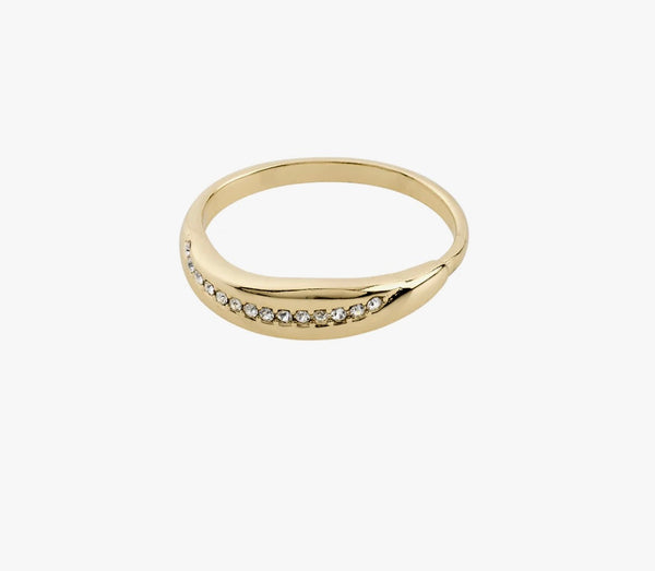 Freedom Crystal Ring Gold-plated