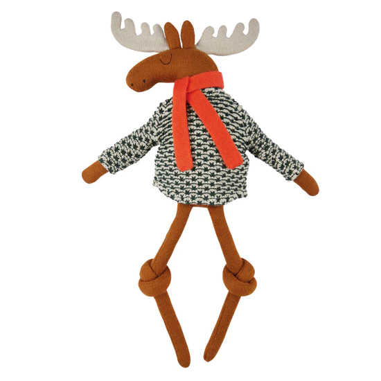 Sophie Home Cotton Knit Moose Soft Toy