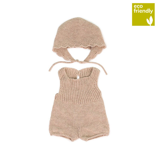 : Knitted Doll Outfit 38cm – Rompers & Bonnet