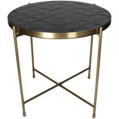 Metal Round Table with Tiles Two Sizes dia 40 and 50cm