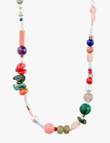 Freedom Semi Precious Stone Necklace Gold-plated