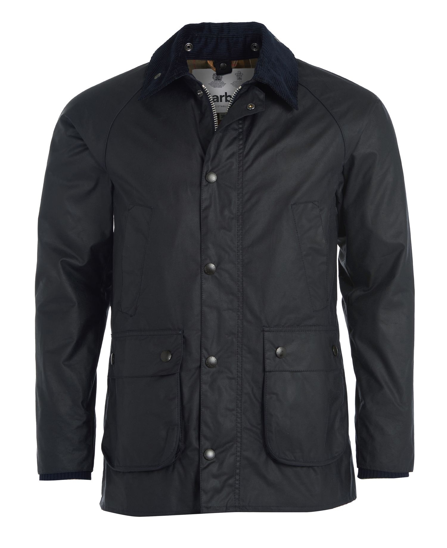 Barbour Sl Bedale Waxed Cotton Jacket Navy