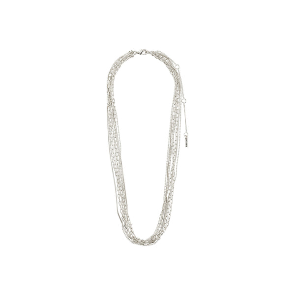 - Lily Silver Plated Multi Chain Necklace IV7400