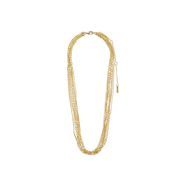 - Lily Gold Plated Multi Chain Necklace IV7159