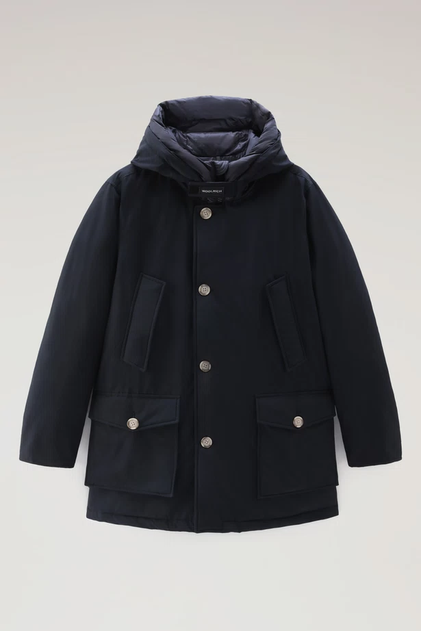 Woolrich Woolrich Arctic Parka In Ramar With Protective Hood Melton Blue