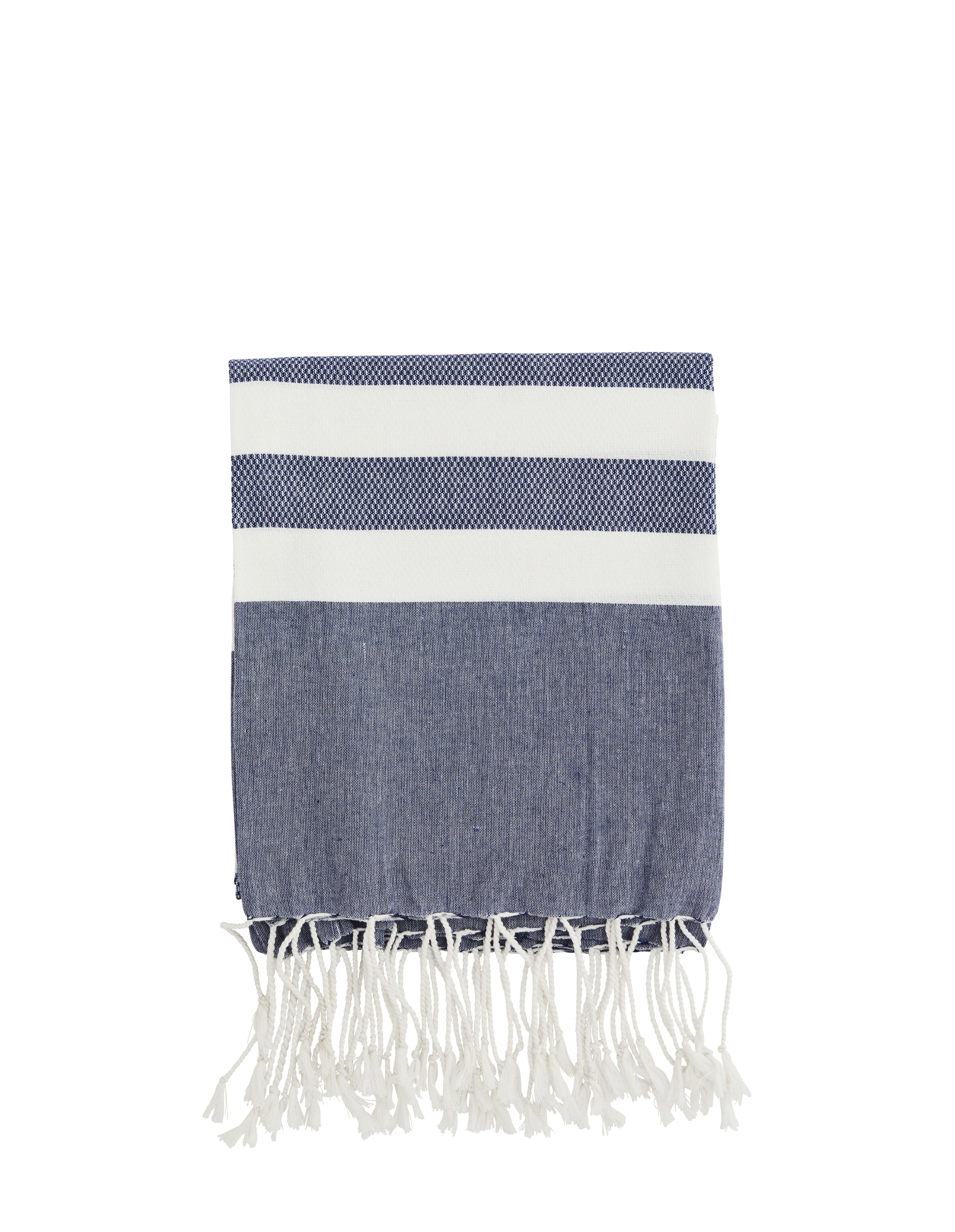 Blue Striped Cotton Linen