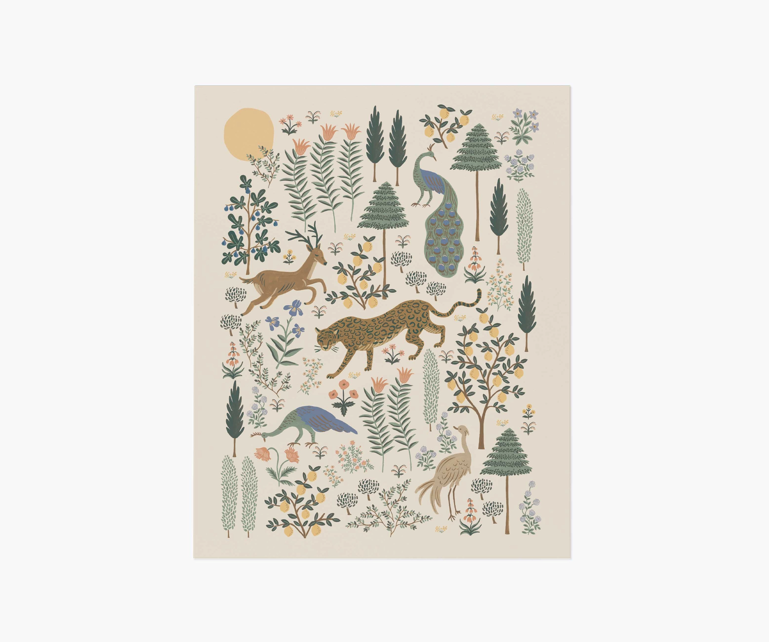 Menagerie Forest Art Print 11x14