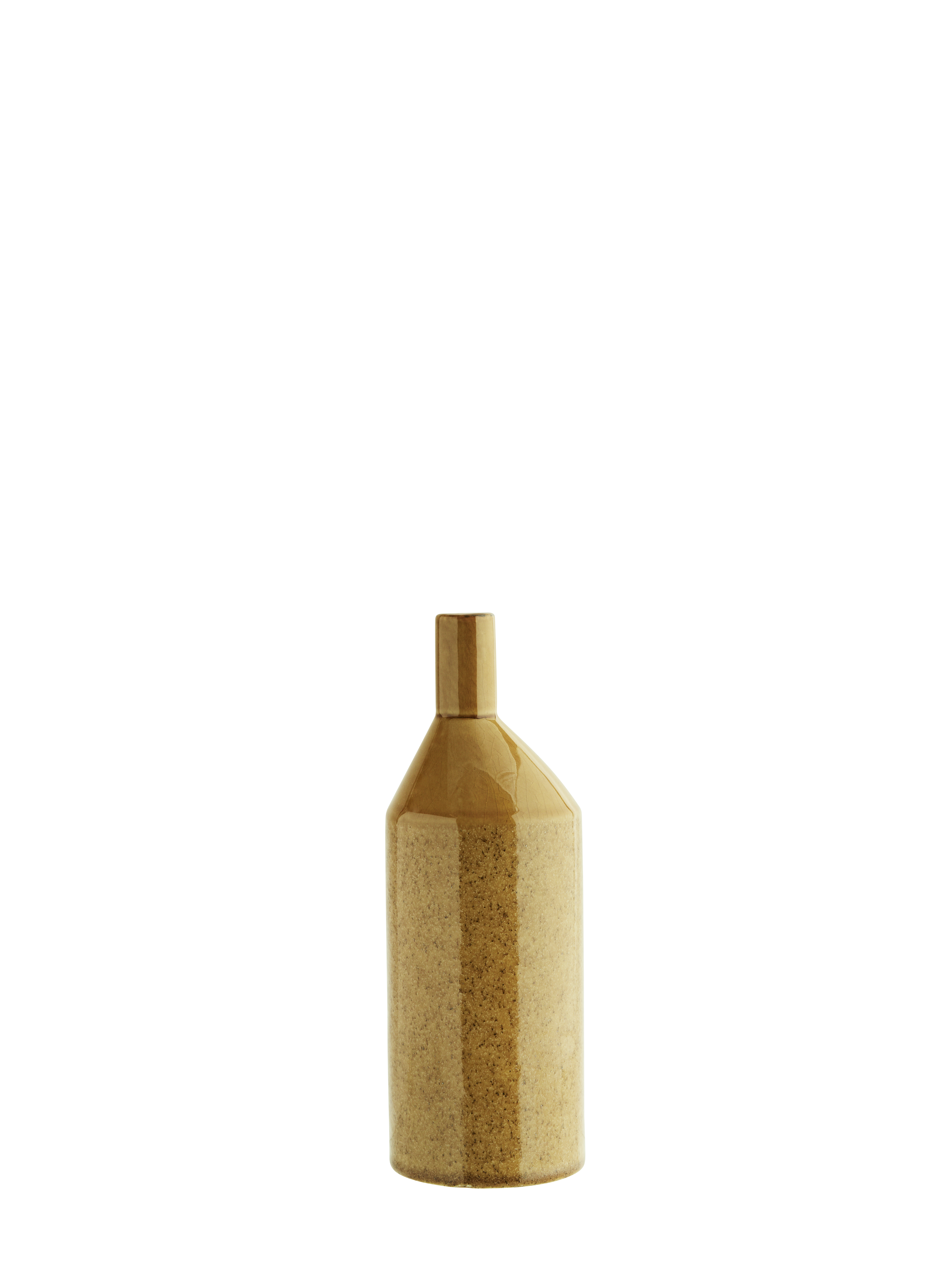 Ochre Yellow Stoneware Vase