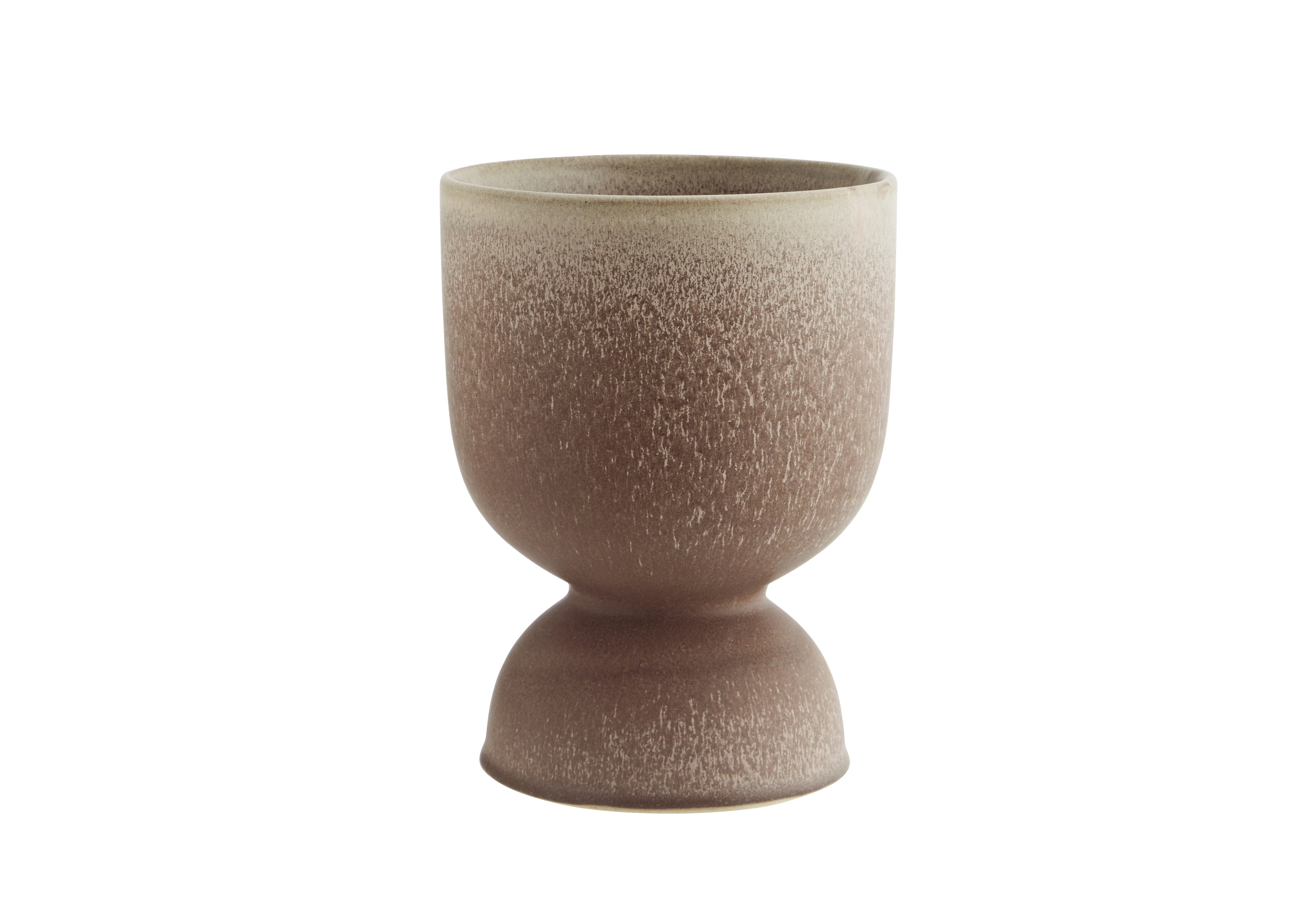 Large Dusty Mauve and Taupe Plant Pot