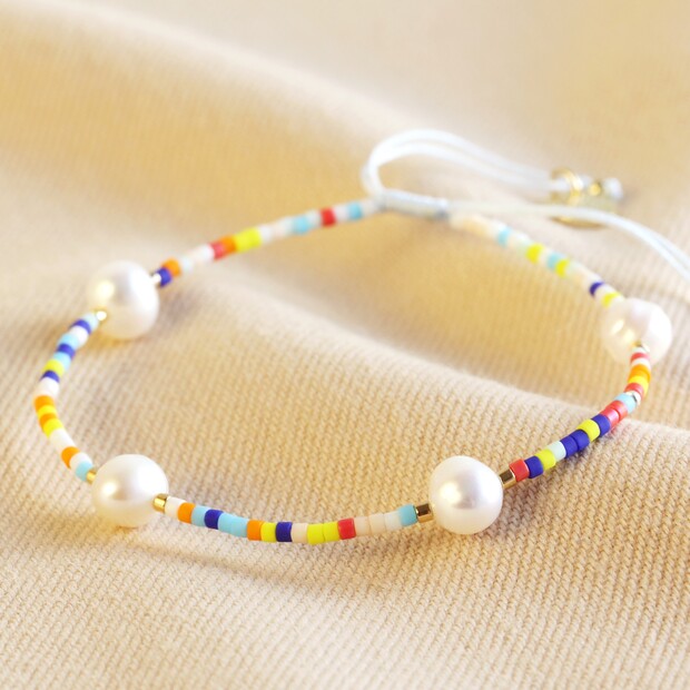 Miyuki Seed Bead and Multi Pearl Bracelet