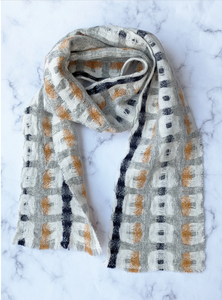 Periwinkle Doublecloth Scarf Katherine Fraser