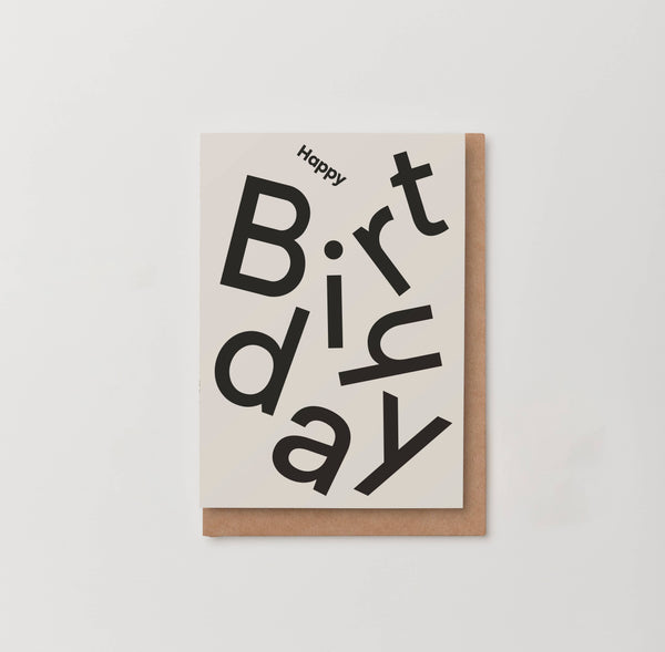 Type Happy Birthday Card