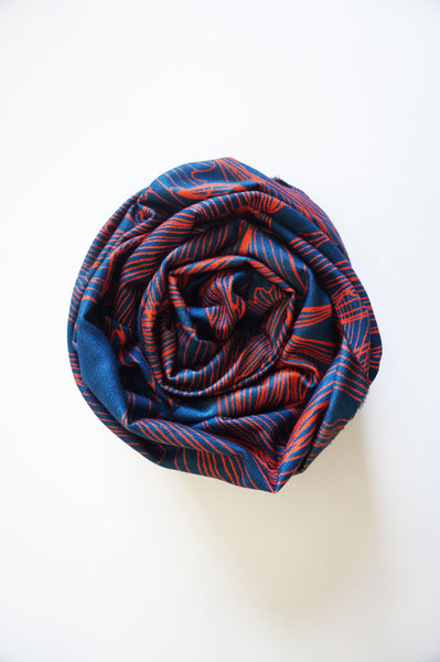 Red Swirls Scarf