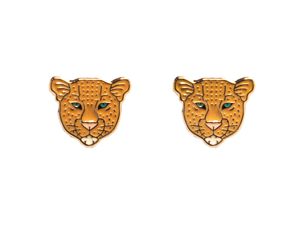 Acorn & Will Leopard Enamel Earrings