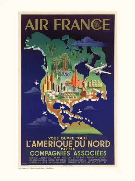 AIR France L'Amérique du Nord A050
