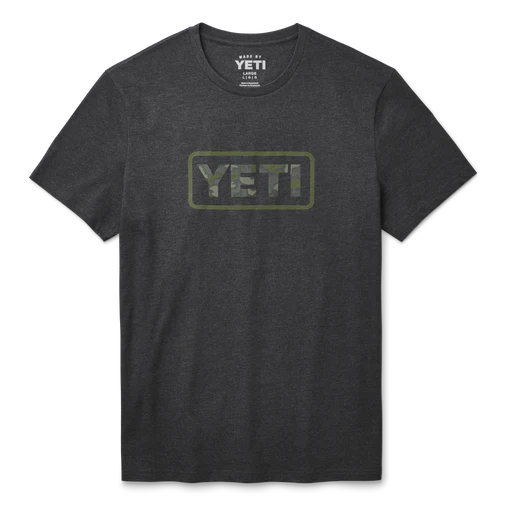 Camo Badge T-Shirt - Heather Charcoal