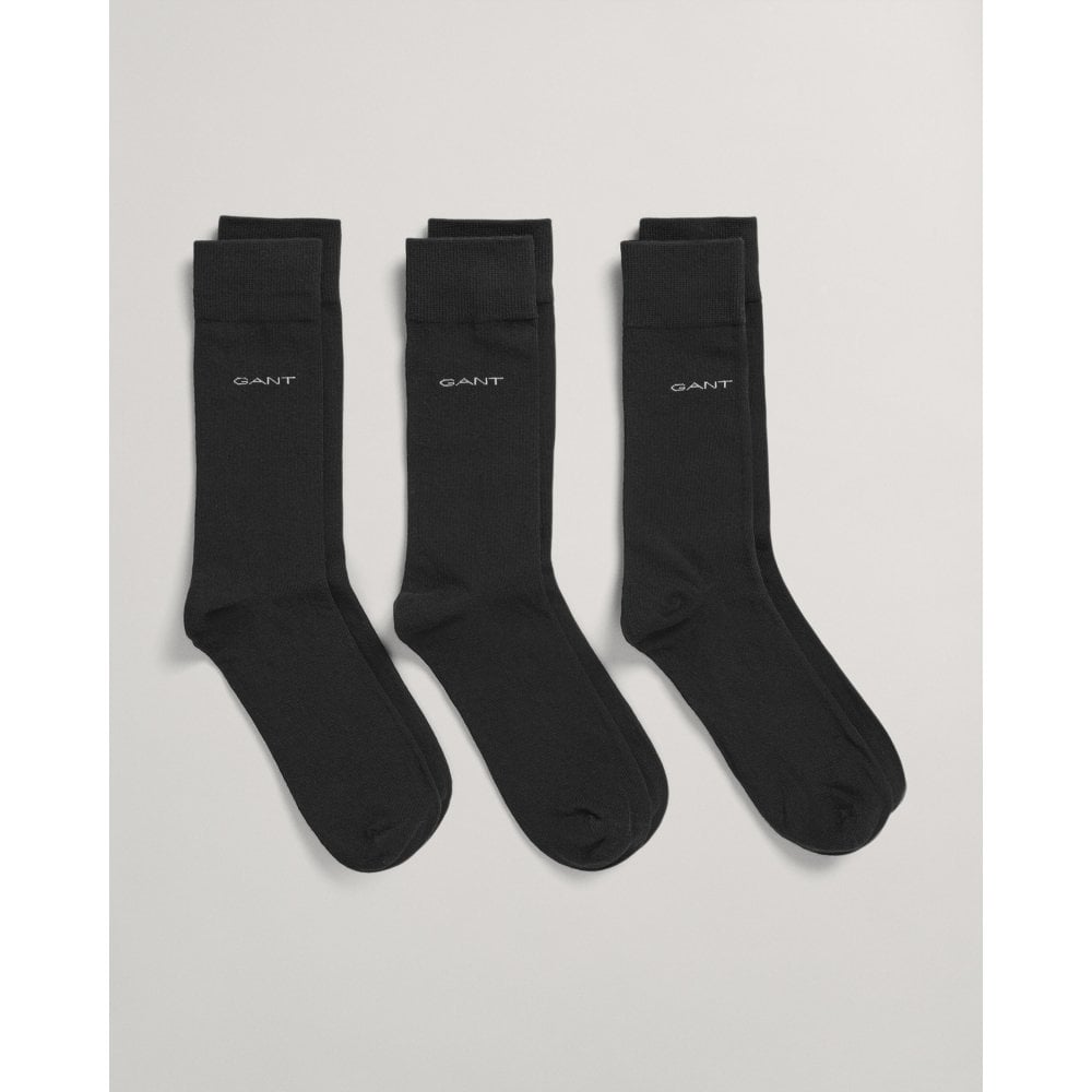 3 pack soft cotton socks Black 9960230