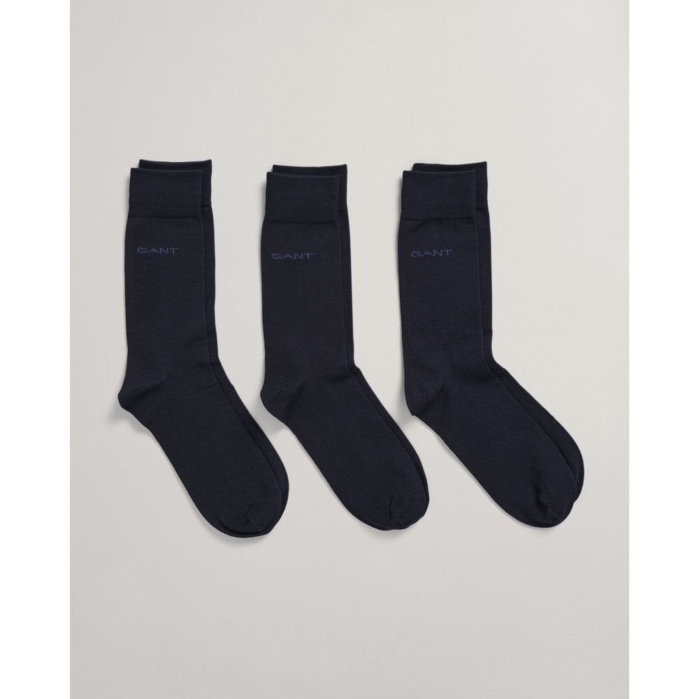 3 pack soft cotton socks Navy 9960230