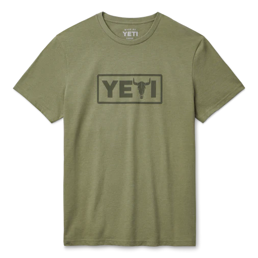 Steer Badge T-Shirt - Heather Olive