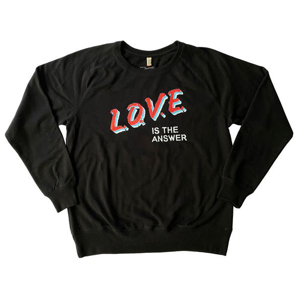 PHANTASY | Love Is The Answer Sweatshirt | Black