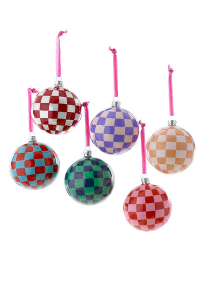Cody Foster & Co Large Checkered Bauble