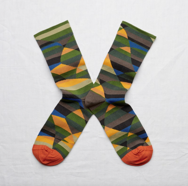 Khaki Triangle Sock