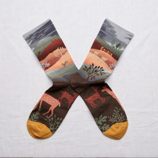 Umber Landslide Socks