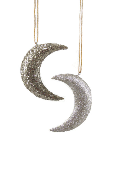 Cody Foster & Co Shimmery Crescent Moon Tree Decoration
