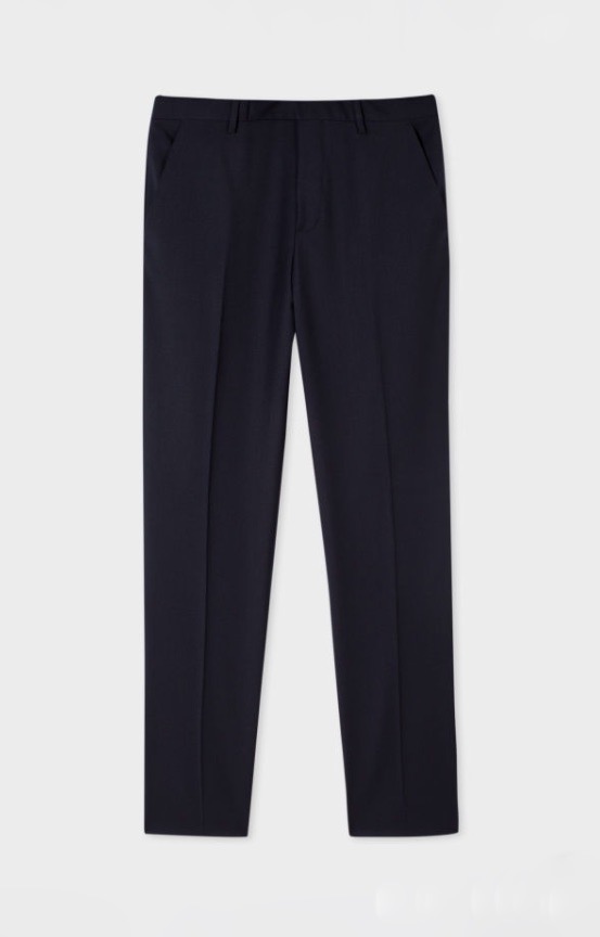 Paul Smith Slim-Fit Wool Trousers Navy