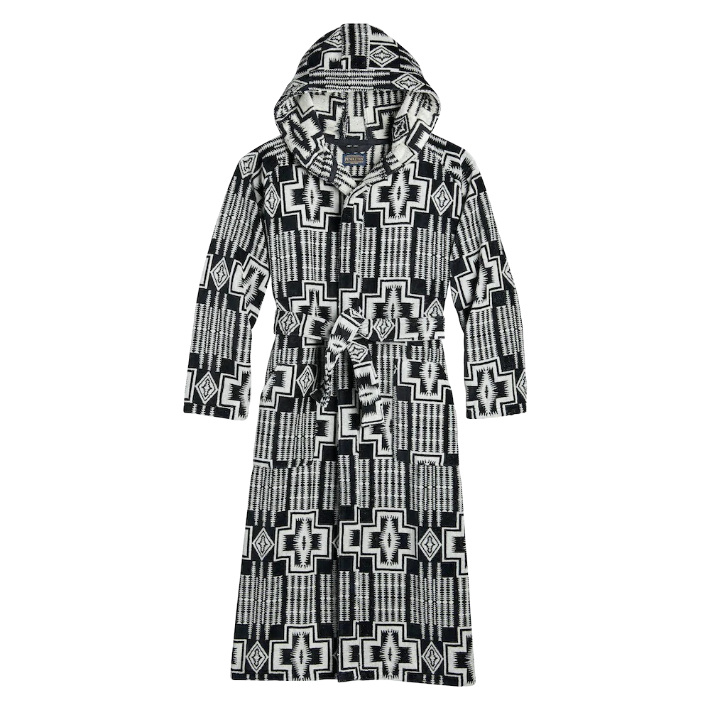 Bath Robe | Harding Black/white