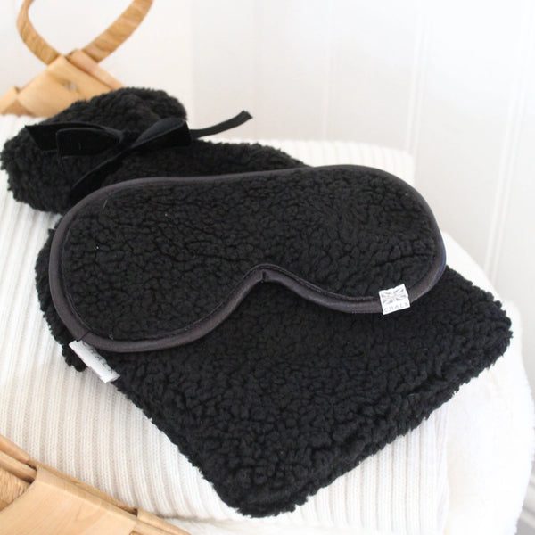 Teddy Hot Water Bottle - Black