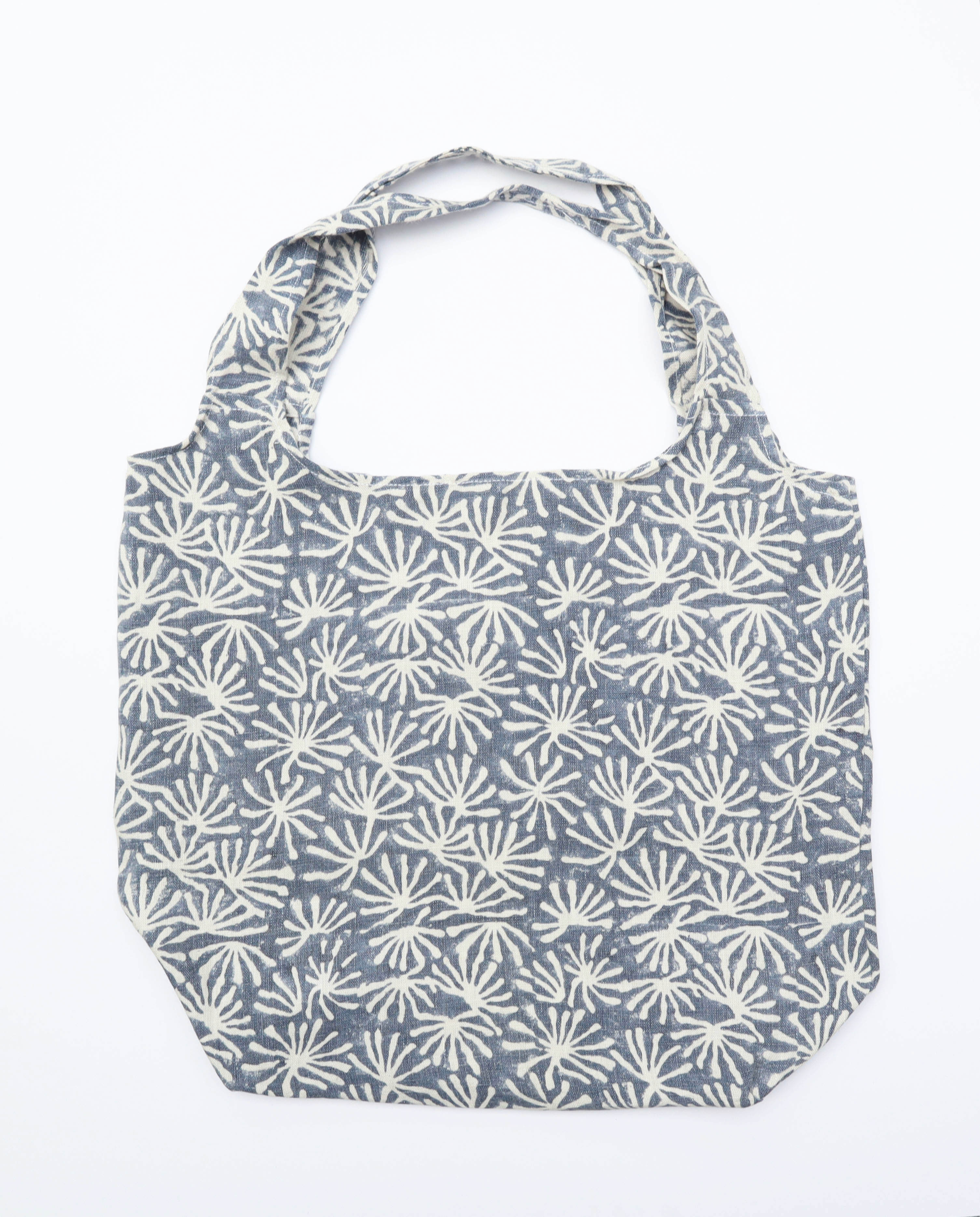 Indigo & Wills Stonewashed Blue Splash shopping bag