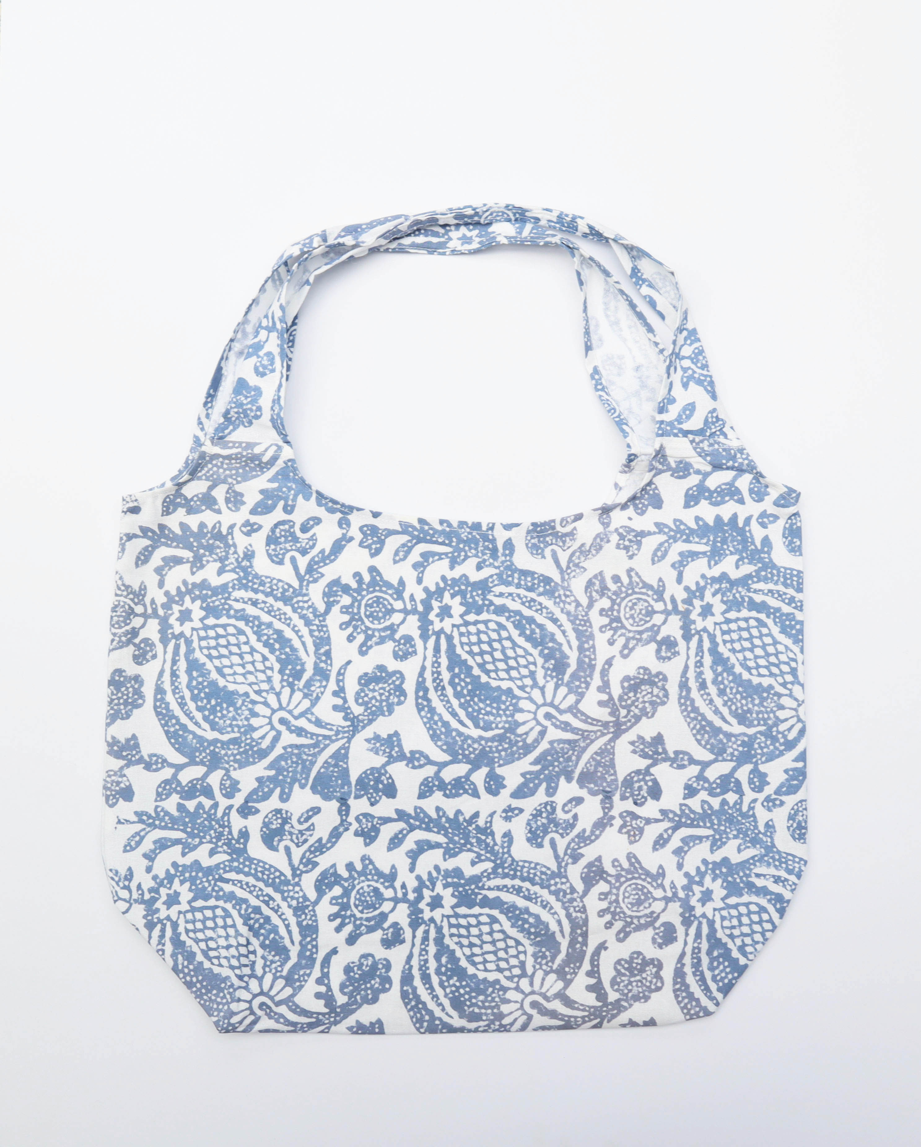 Indigo & Wills Matisse Blue Pomegranate shopping bag