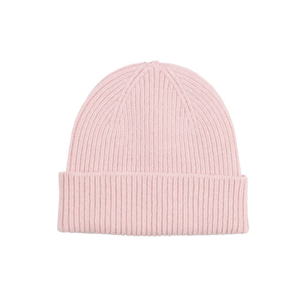 Merino Wool Beanie Faded Pink