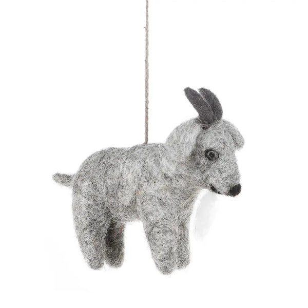 Handmade Felt Gertie The Goat Decoration