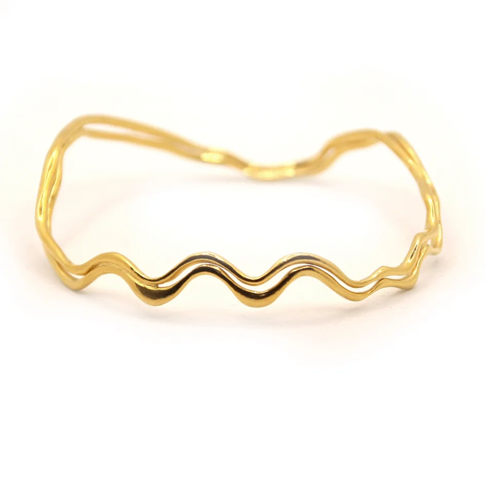 Double Saccostrea Bangle