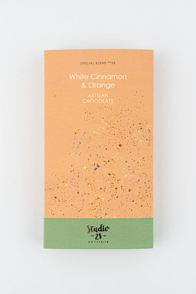 White Cinnamon & Orange - Artisan Chocolate Bar